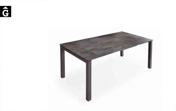 Taula Alison sobre Dekton potes metall