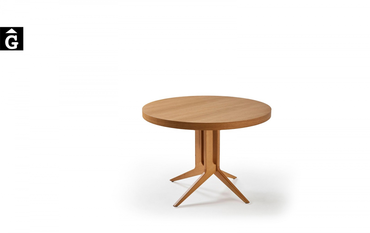 Taula rodona extensible Londres deDoos by mobles Gifreu taules i cadires alta qualitat