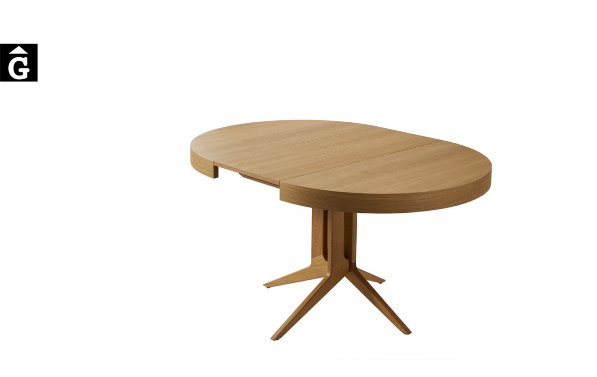 Taula rodona extensible Londres oberta de Doos by mobles Gifreu taules i cadires alta qualitat
