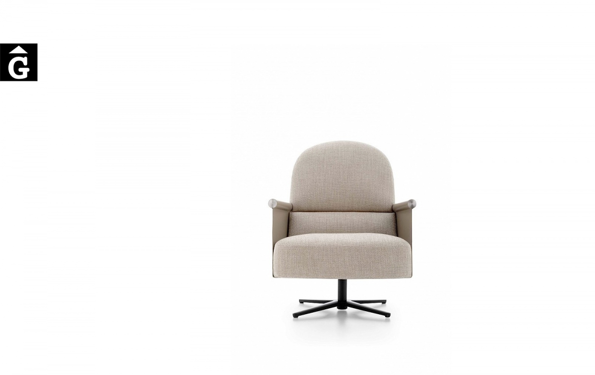 Butaca Beyl giratoria i molt elegant - Ditre Italia Sofas disseny i qualitat alta by mobles Gifreu