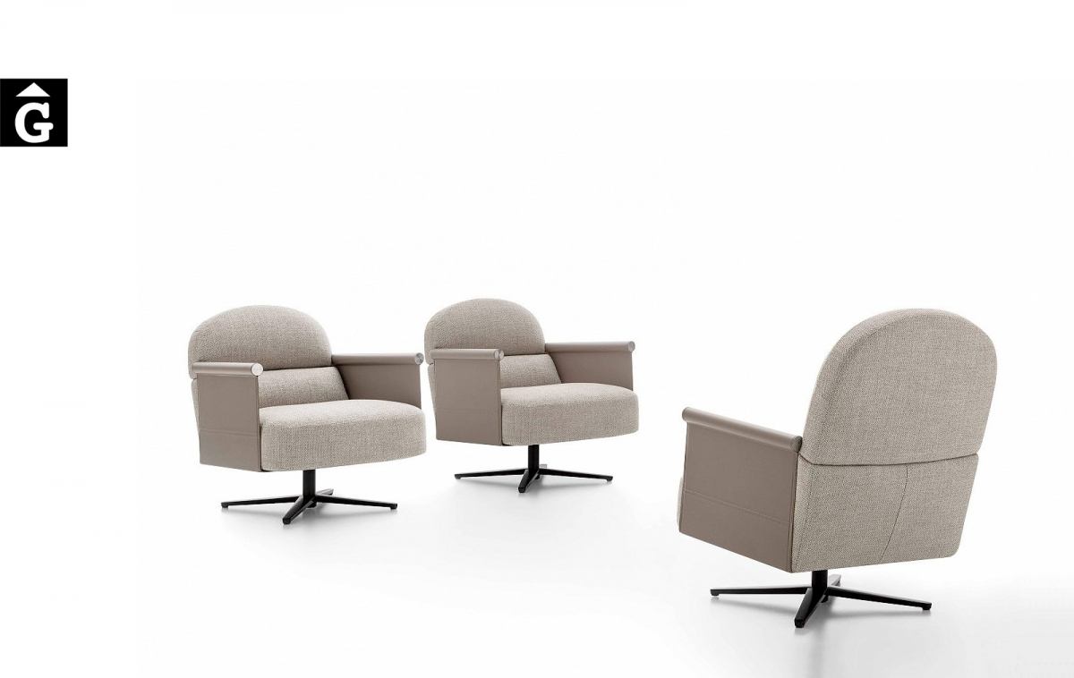 Butaques Beyl giratòries i molt elegants - Ditre Italia Sofas disseny i qualitat alta by mobles Gifreu