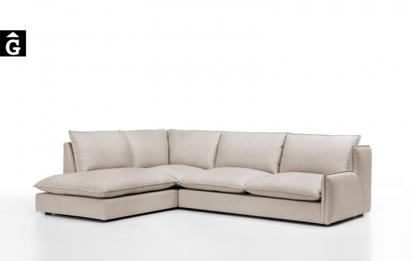 Sofà terminal Kembo important producte de la firma Moradillo by mobles Gifreu tapisseria de qualitat sofas relax llits puff pouf chaixelongues butaques sillons