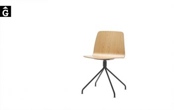 Cadira peu central giratori Varya | Inclass cadires tamborets i taules | mobles Gifreu