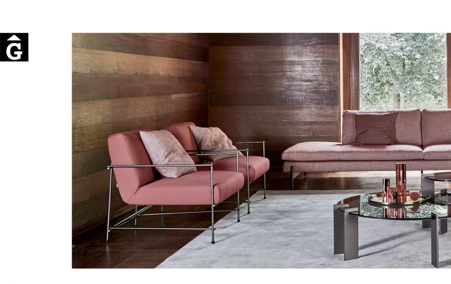 Butaca Kyo ambient tons terra - Ditre Italia Sofas disseny i qualitat alta by mobles Gifreu