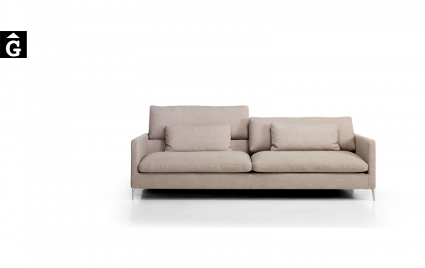 Sofà Ami de front dos i tres places de Moradillo by mobles Gifreu tapisseria de qualitat sofas relax llits puff pouf chaixelongues butaques sillons