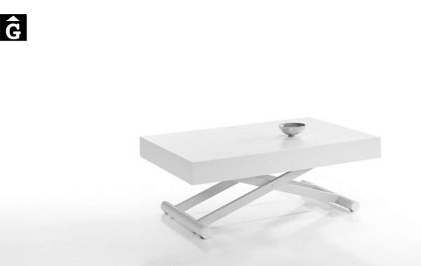 Taula centre elevable Activa blanca | Indesan | taules | mobles Gifreu
