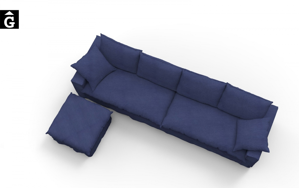 Sofà Adamas Atemporal | vista ocell | Ethical home interiors | Gifreu | sofas | Girona