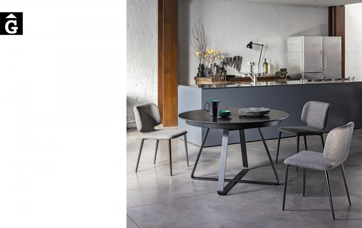 Taula rodona extensible ambient Loft | MIDJ | mobles Gifreu | Productes de qualitat