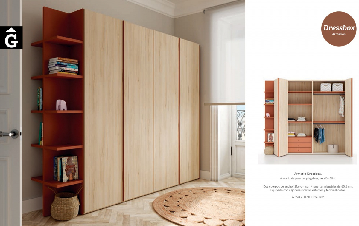 Armari portes plegables Slim | Dressbox | lagrama | mobles Gifreu
