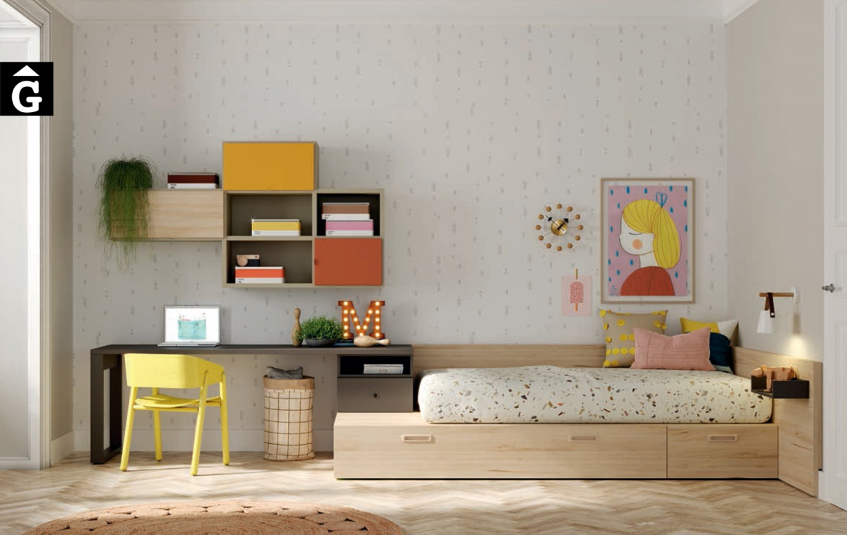 Habitació Juveil amb llit niu | Kubox I lagrama | mobles Gifreu