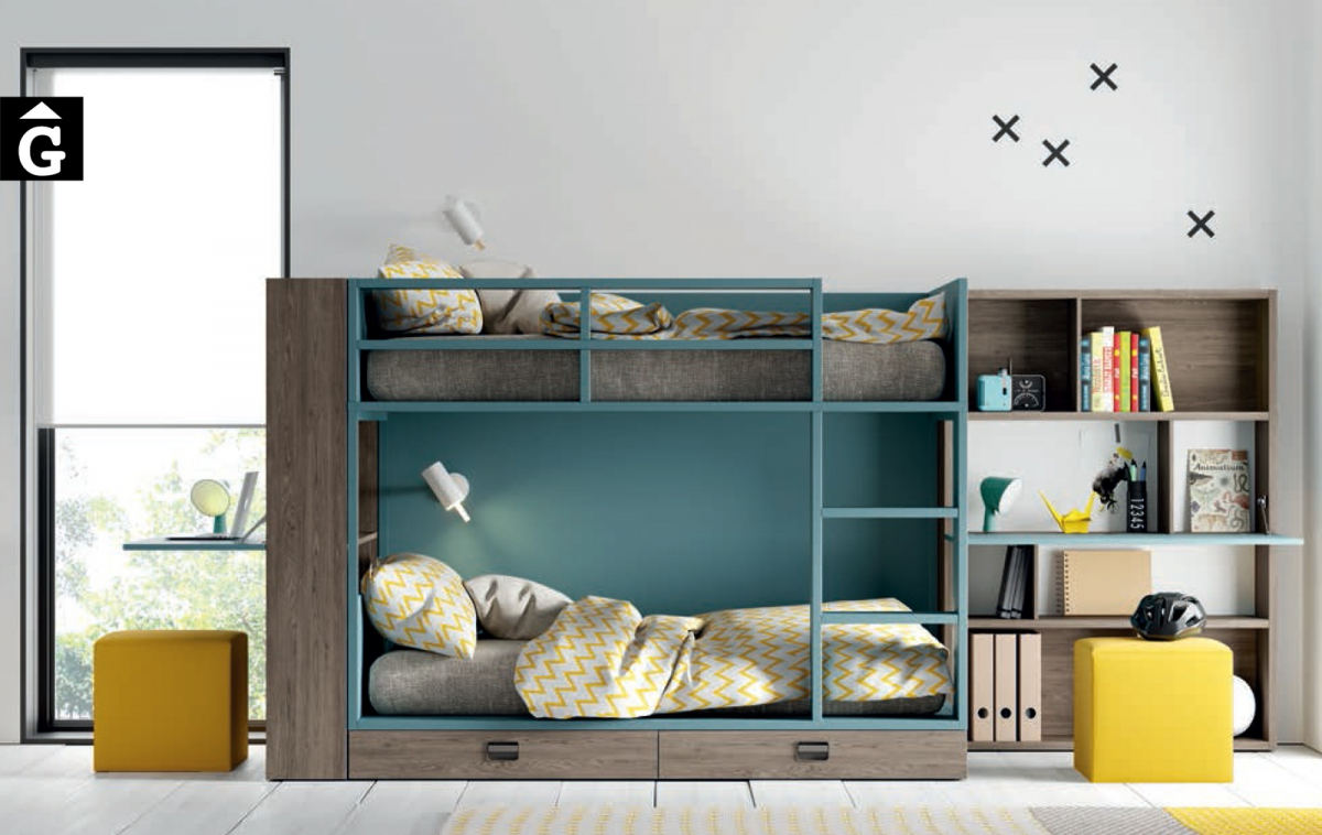 Llitera amb calaixos Aqua Marina |Habitació Juvenil I lagrama | mobles Gifreu