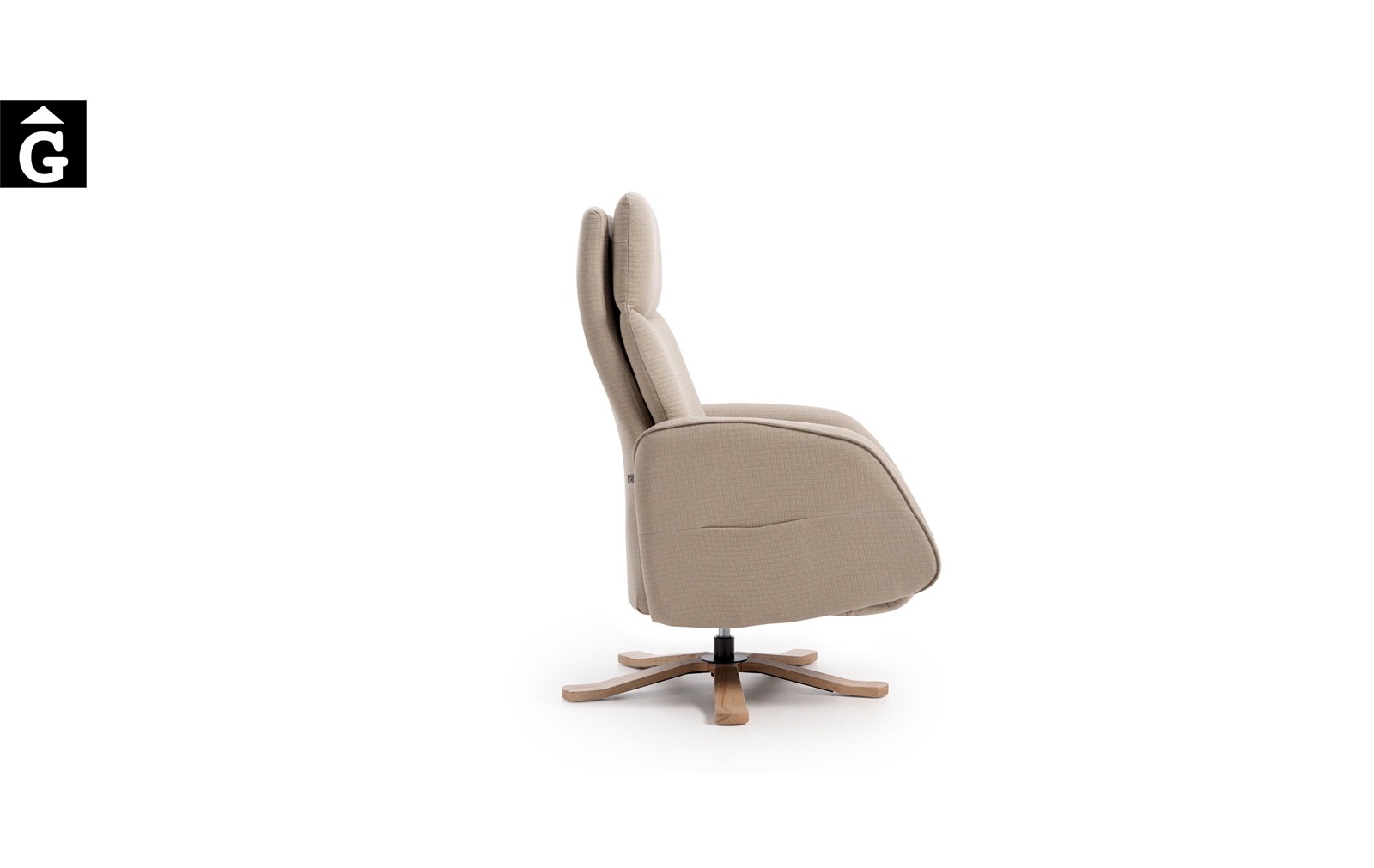 Butaca relax Panda | Vista perfil | Reyes Ordoñez Sofas disseny i qualitat alta distribuïdor oficial mobles Gifreu