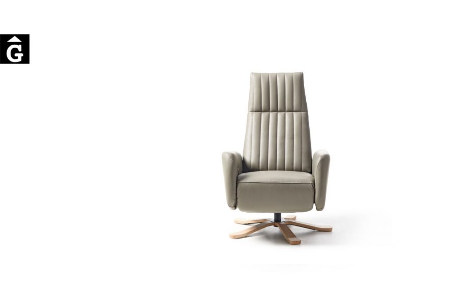 Butaca relax Tempo | Vista frontal | Reyes Ordoñez Sofas disseny i qualitat alta distribuïdor oficial mobles Gifreu