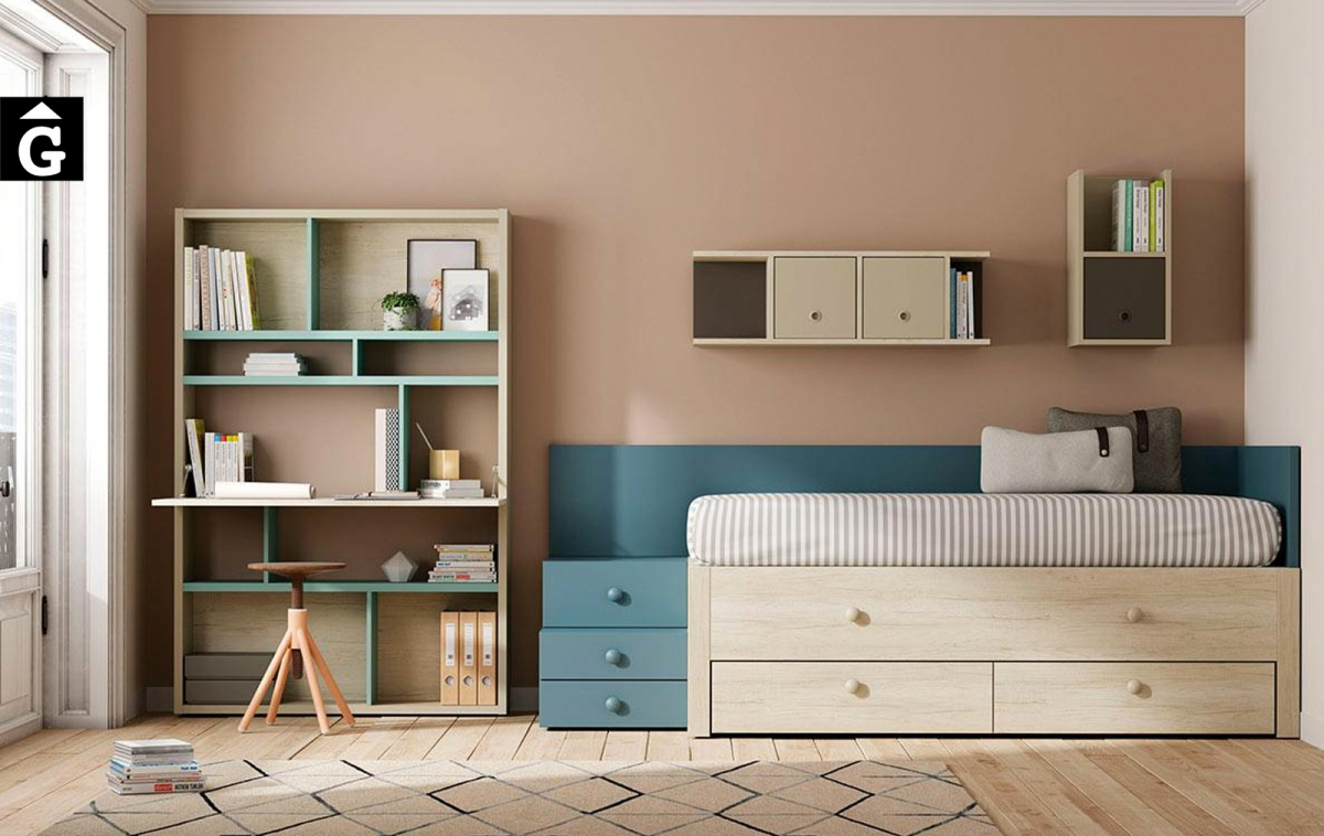 Habitació juvenil Grenoble amb Llit lliscant | lagrama