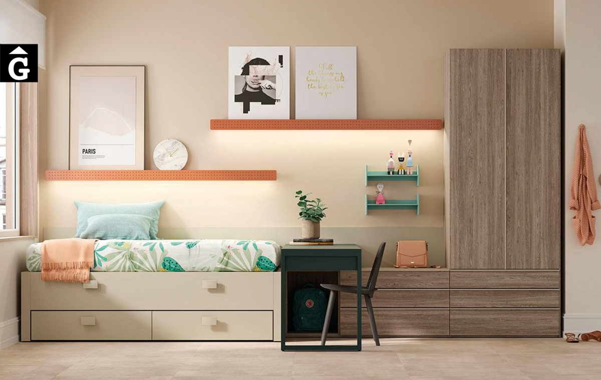 Habitació juvenil amb Llit lliscant Grenoble | lagrama | mobles Gifreu
