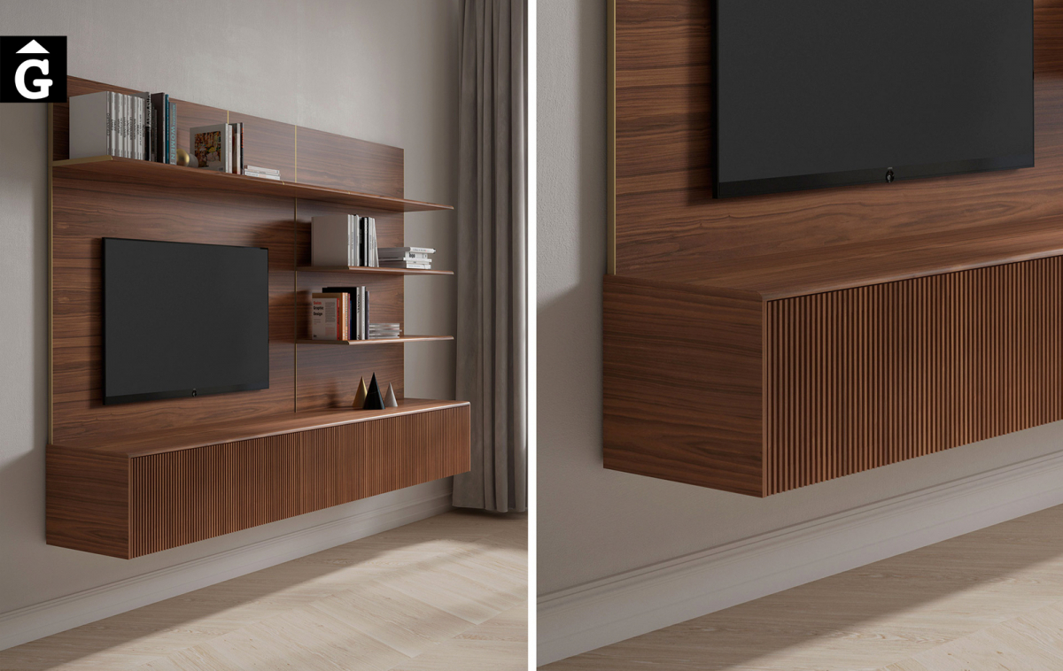 Moble Tv a paret Stockholm Slim | detalls | Punt | mobles Gifreu