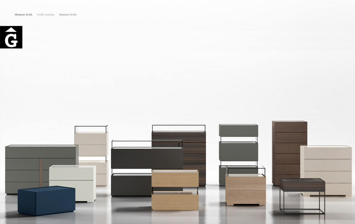Moduls Klas | Habitacions llit gran | Bedrooms Emede by mobles Gifreu Llits grans matrimoni singel disseny actual qualitat premium