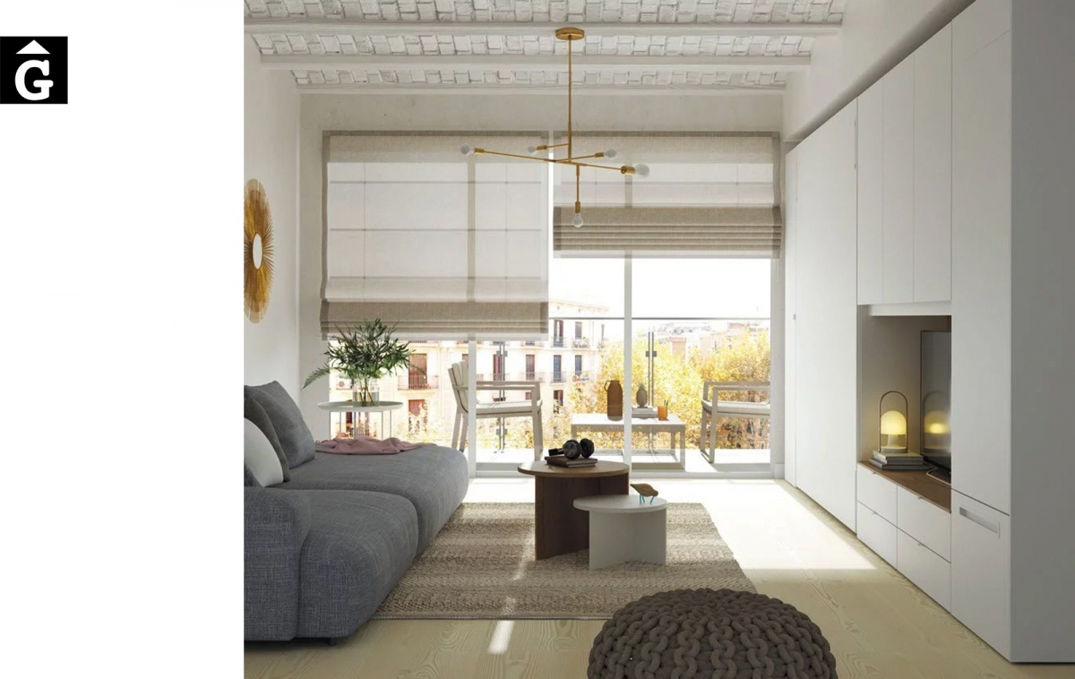 Sala estar amb llit abatible