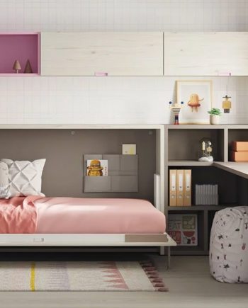 Habitació juvenil amb llit abatible Pink