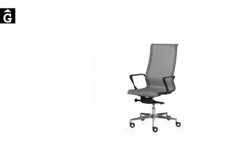 Cadira despatx X-Light malla gris de Dile | Vista general | mobiliari d'oficina molt interessant | Dileoffice | mobles Gifreu | botiga | Contract | Mobles nous oficina