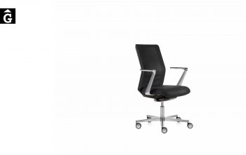 Cadira treball Equis crom i negre | Jorge Pensi | Dile | mobiliari d'oficina molt interessant | mobles Gifreu | botiga | Contract | Mobles nous oficina