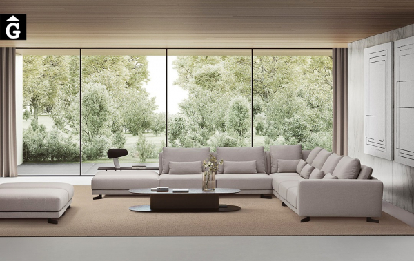Sofà Joquer Pulse gran raconera amb terminal | Vista lateral | Joquer | Sofàs a mida | grans | llargs | Moderns | Modulars | per la teva llar | Comprar sofà | mobles Gifreu | Botiga | Distribuïdor Girona