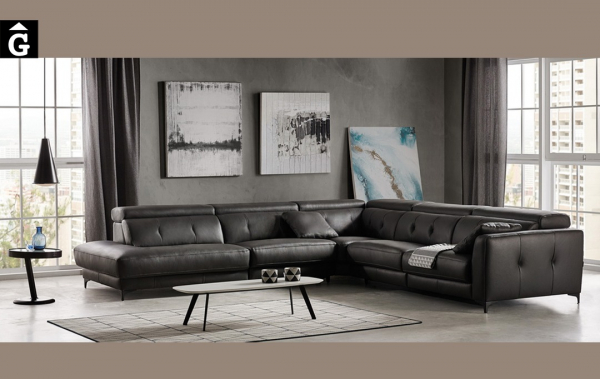 Sofà gran raconer relax elèctric Claudia | Bobbio | Sofàs a mida | grans | llargs | Moderns | Modulars | Per a casa | Comprar sofà | mobles Gifreu | Botiga | Distribuïdor Girona