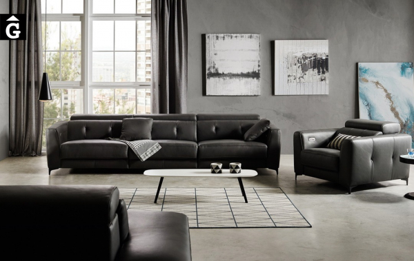Sofà llarg relax doble motor Claudia | Bobbio | Sofàs a mida | grans | llargs | Moderns | Modulars | Per a casa | Comprar sofà | mobles Gifreu | Botiga | Distribuïdor Girona
