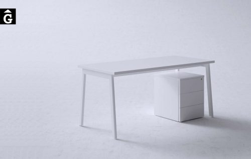 Taula operativa M10 blanca | Disseny Mario Ruiz | Forma 5 | mobiliari d'oficina molt interessant | mobles Gifreu | botiga | Contract | Mobles nous d'oficina