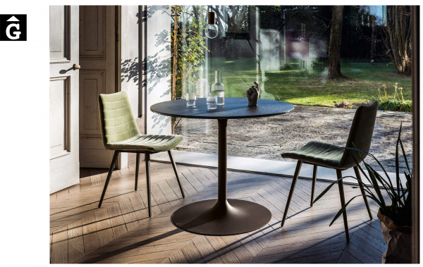 Taula rodona Infinity | Sobre crystalceramic | MIDJ |Taules i cadires de disseny actual | modern i conservador| casual i elegant | mobles Gifreu | Productes de qualitat