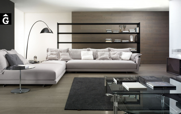 Sofà Angelo raconer amb chaiselongue doble - vista general 1 - Casadesús Barcelona