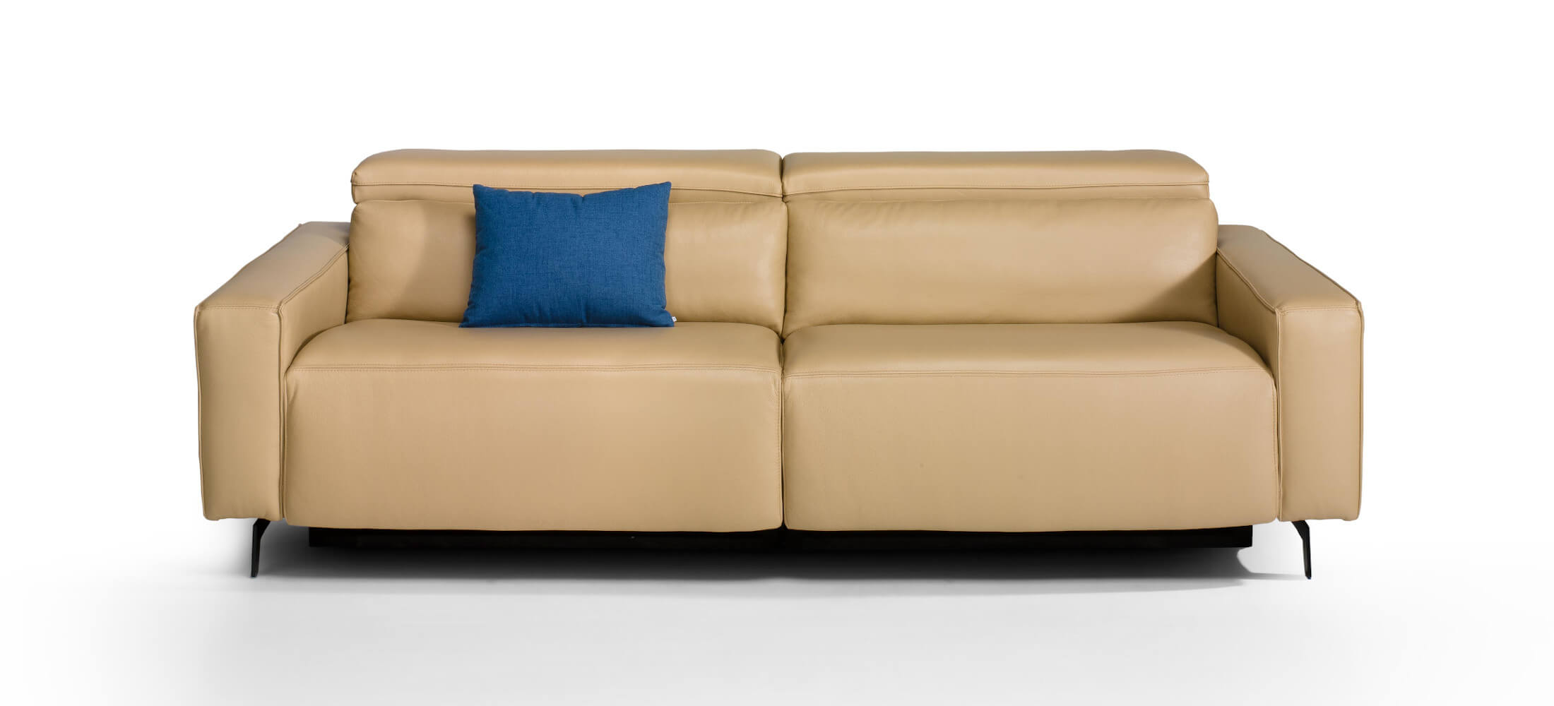 Sofa Shira relax tapissat pell vista frontal