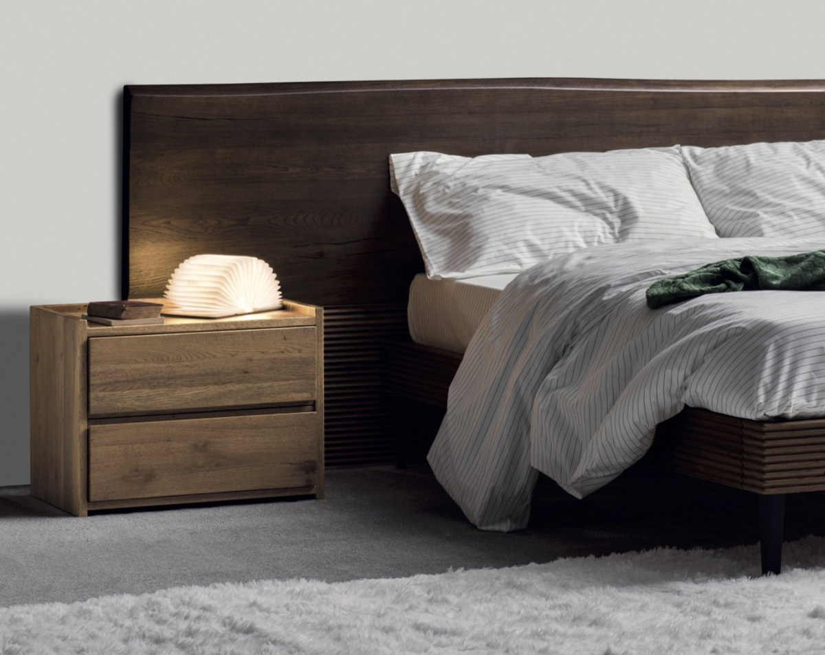 Habitació llit gran fusta massissa Zen