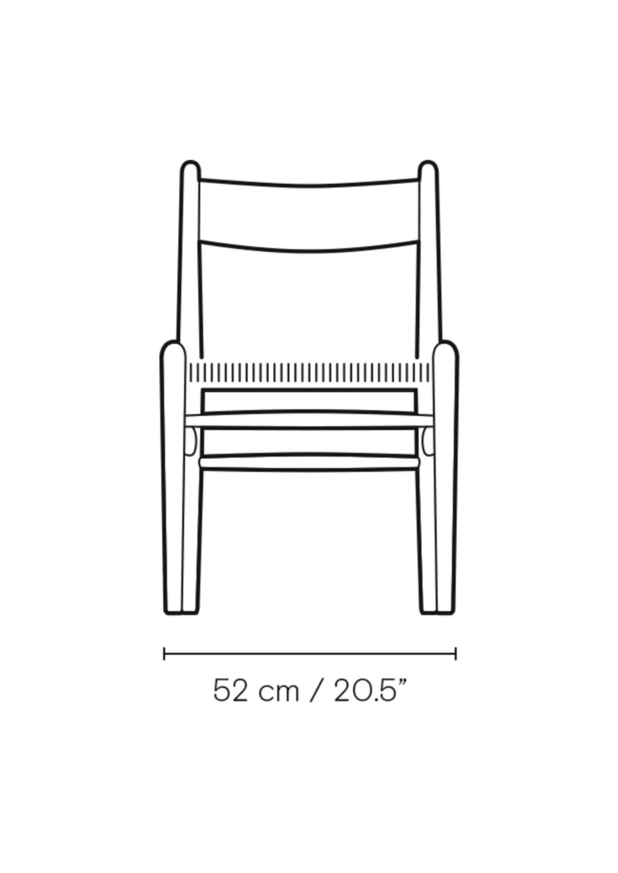 Cadira de fusta natural|CH36