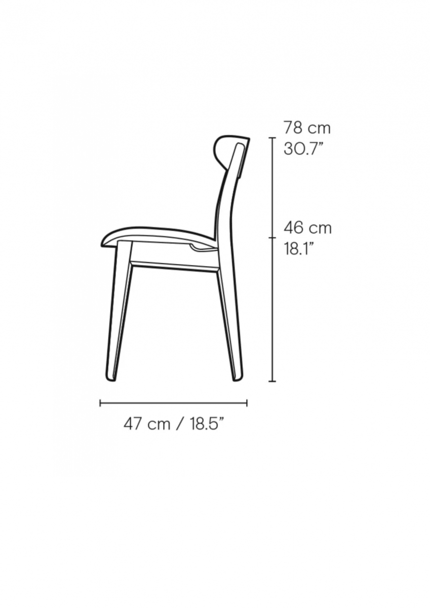 Cadira roure pintat|CH30P