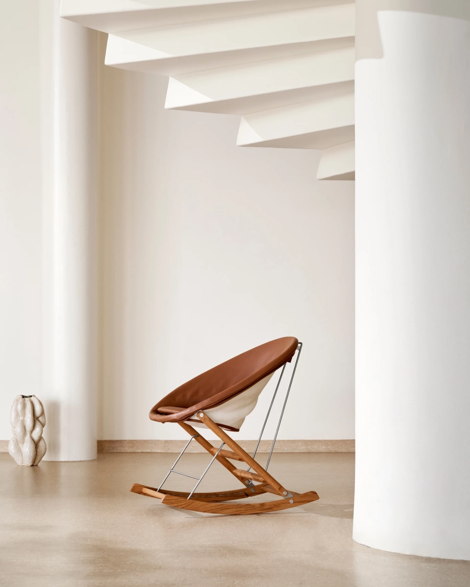 Butaca Rocking Nest AB001 - de perfil