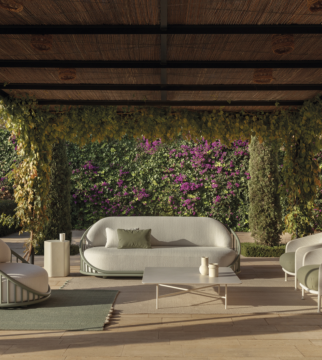 Sofà Cask per exterior -