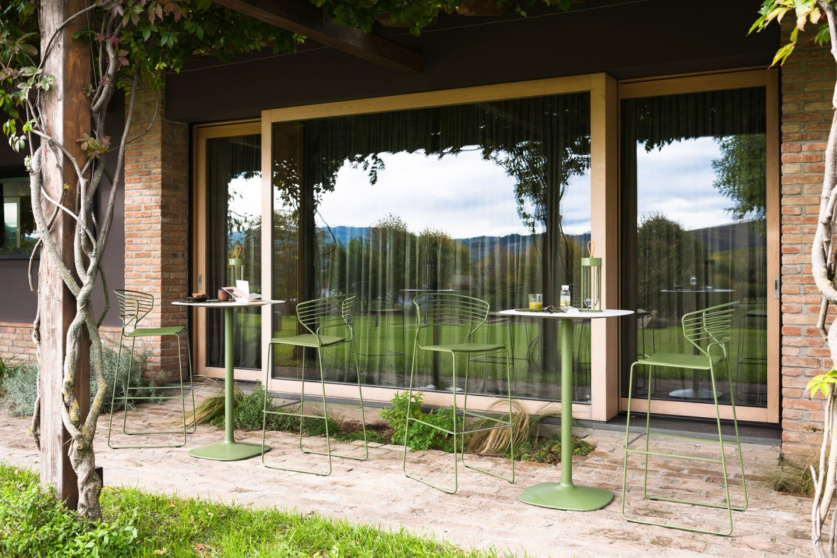 Tamboret elegant Koki Wire -
