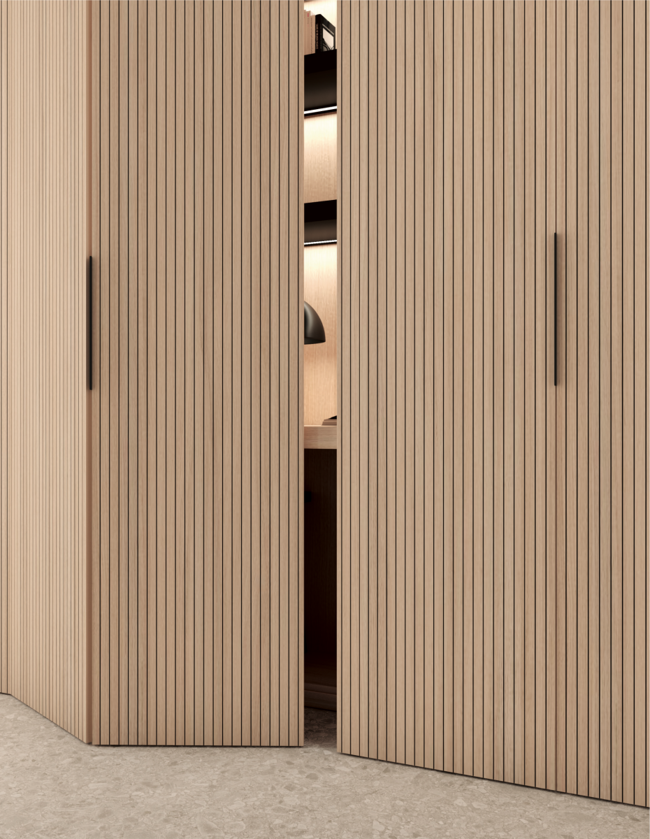 Armari amb portes plegables escriptori