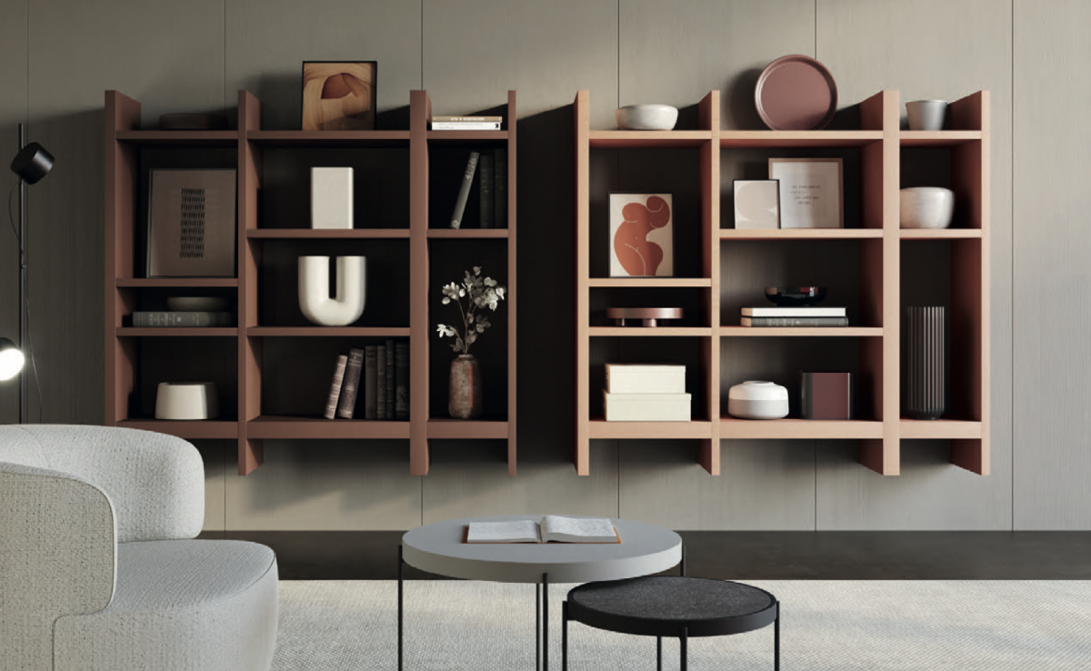 Composició de llibreria Book Shelves penjada a paret