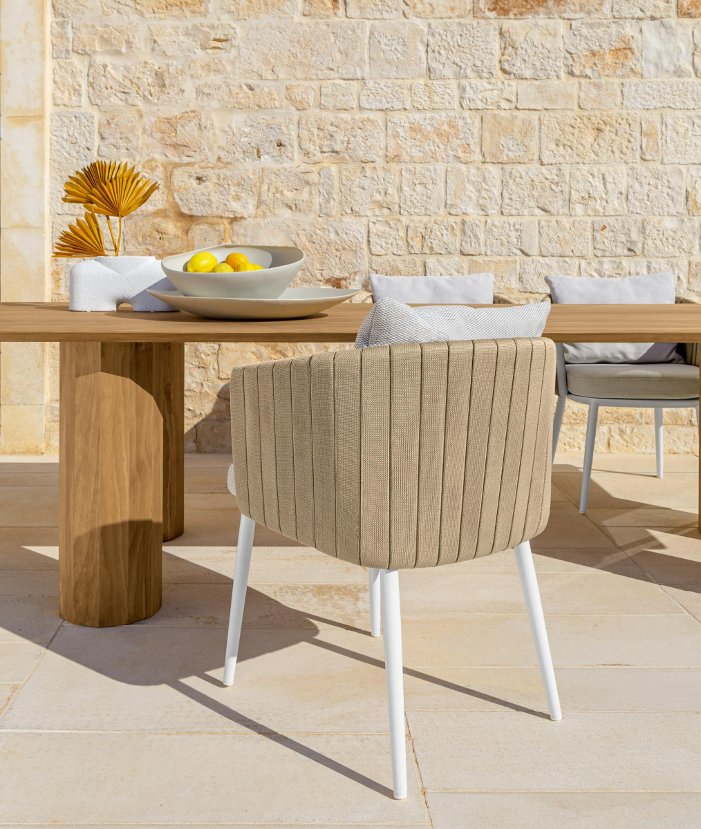 Taula de fusta gran d'exterior Salinas -
