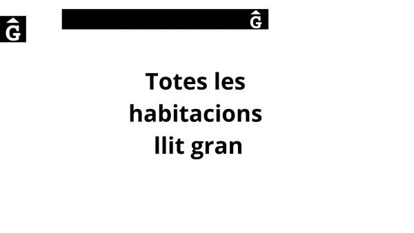 Totes les habitacions llit gran